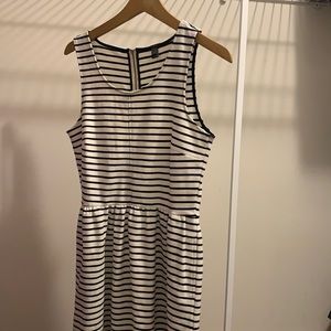J Crew Stripe Dress with Pockets